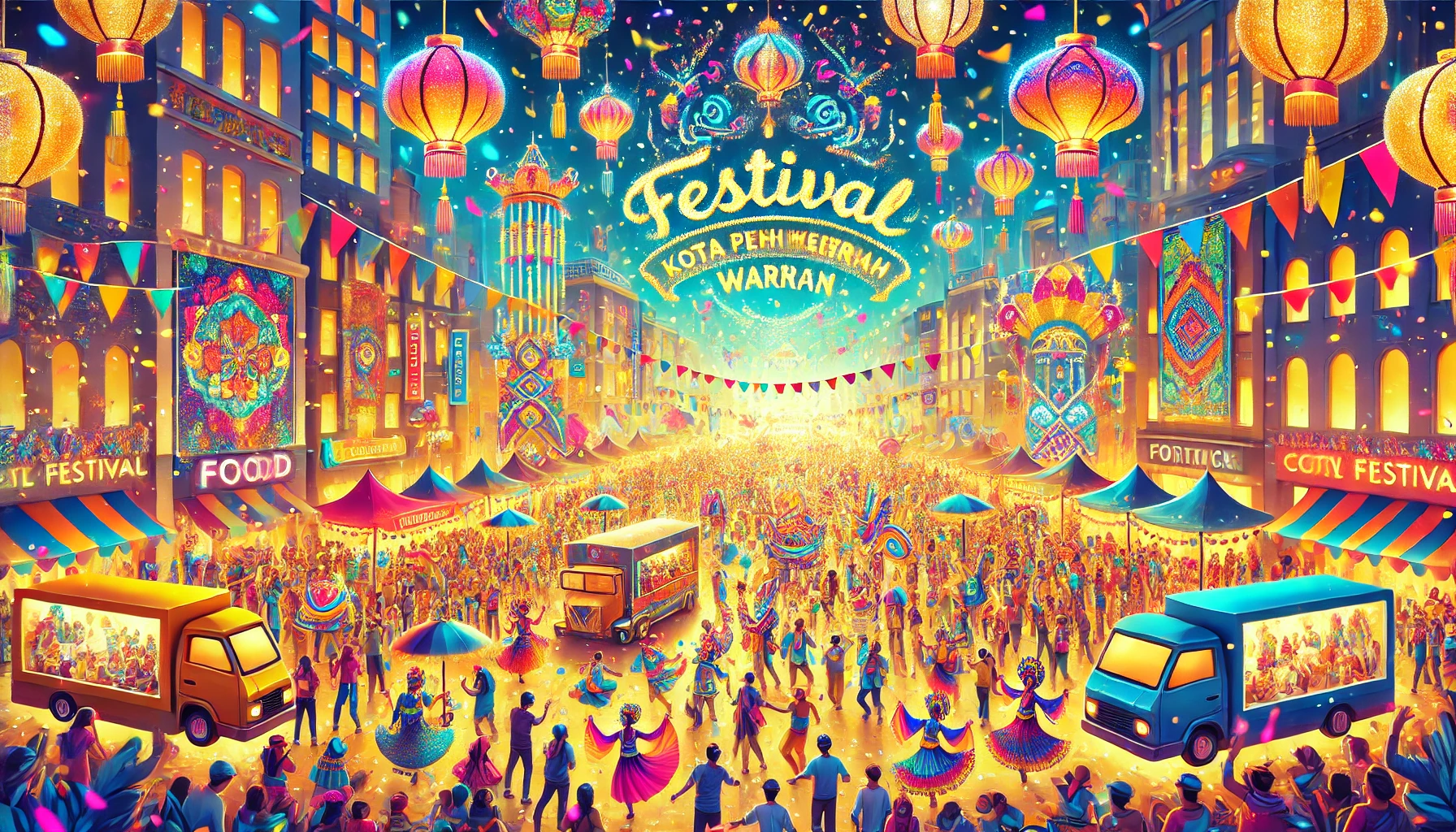 Festival Kota Penuh Keceriaan Warna